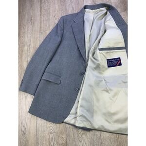 Levi's Action Suit Blazer Mens Sz Sta-Prest 42R Gray 2 Button Dress Coat Jacket‎